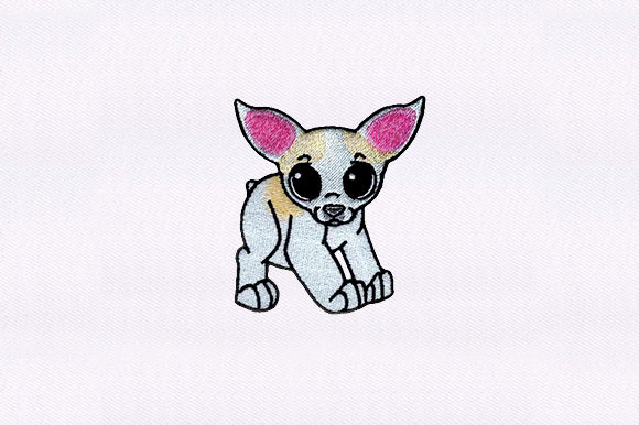 Chihuahua Embroidery Design for Etsy Products
