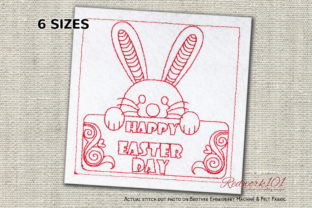 Happy Easter Day Redwork: A Craft Fair Review