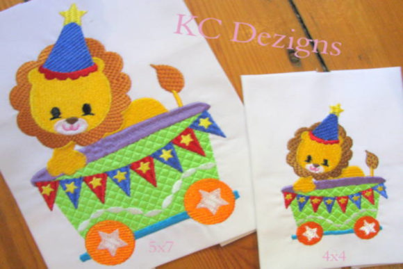 Lion Sitting in Train: An Embroidery Design Review