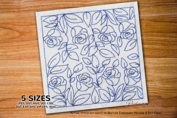 Seamless Rose Pattern: An Embroidery Review
