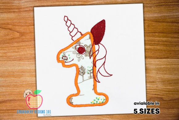 Unicorn Applique Design for Kids